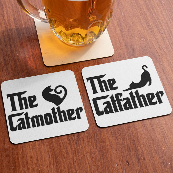 The Catmother + The Catfather (Coaster Set)