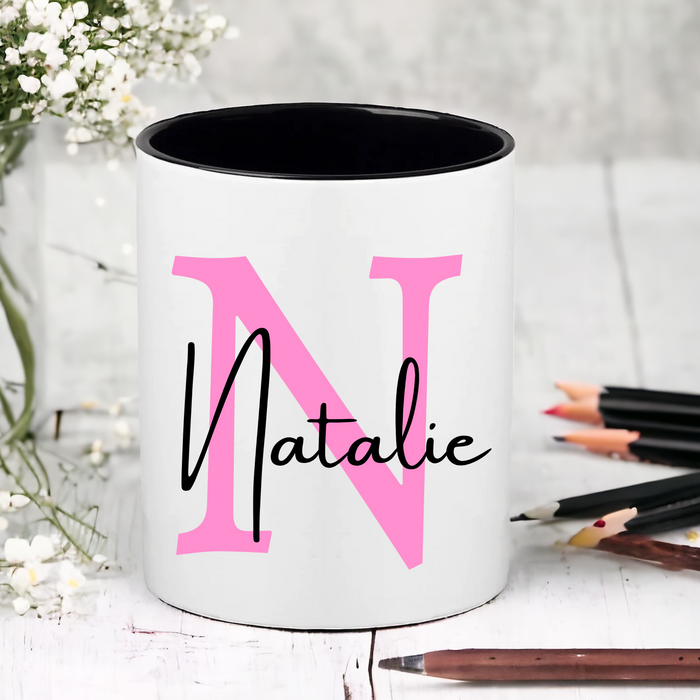 Pink Initial & Name