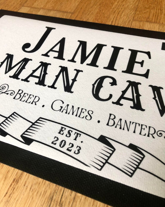 Personalised Man Cave Bar Mat