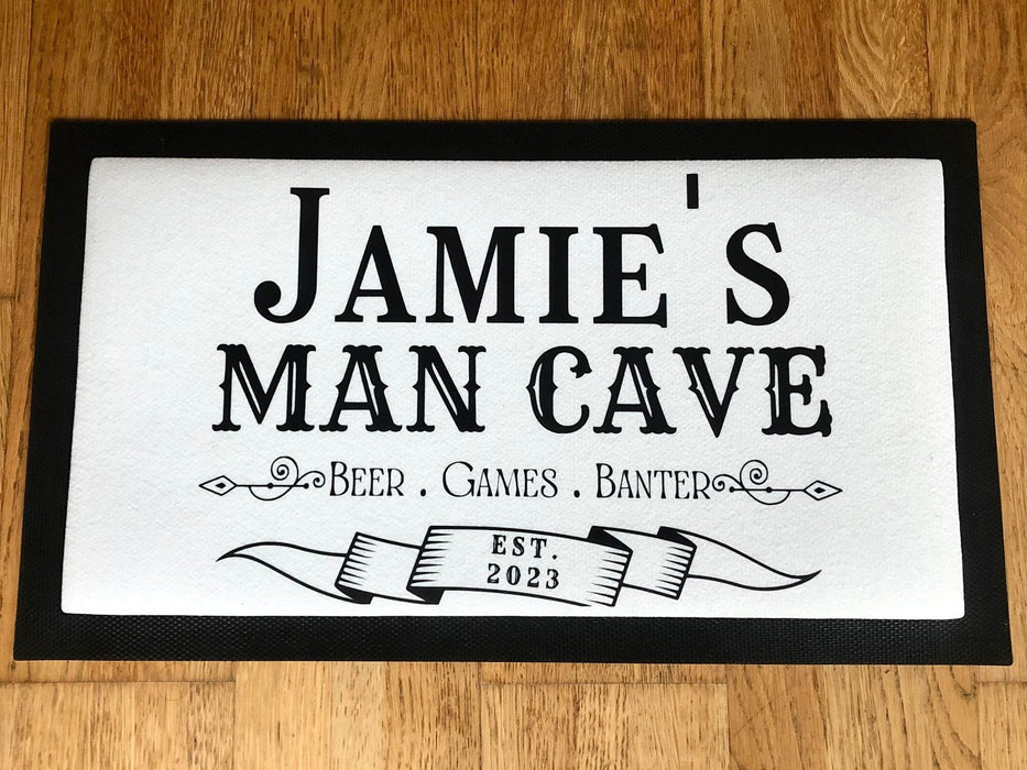 Personalised Man Cave Bar Mat