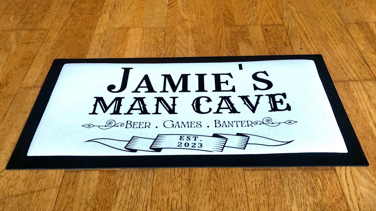 Personalised Man Cave Bar Mat