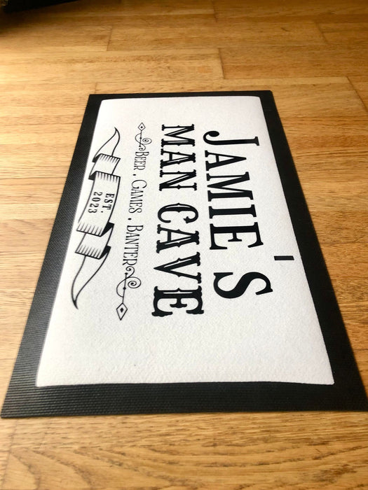 Personalised Man Cave Bar Mat