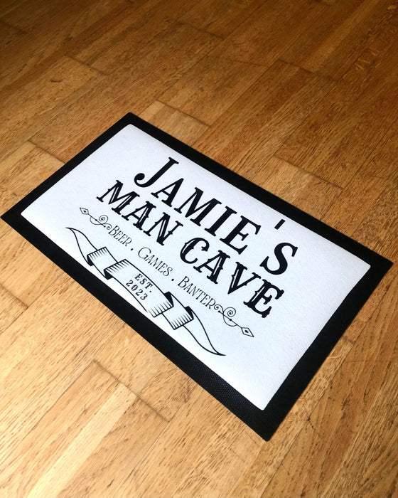 Personalised Man Cave Bar Mat