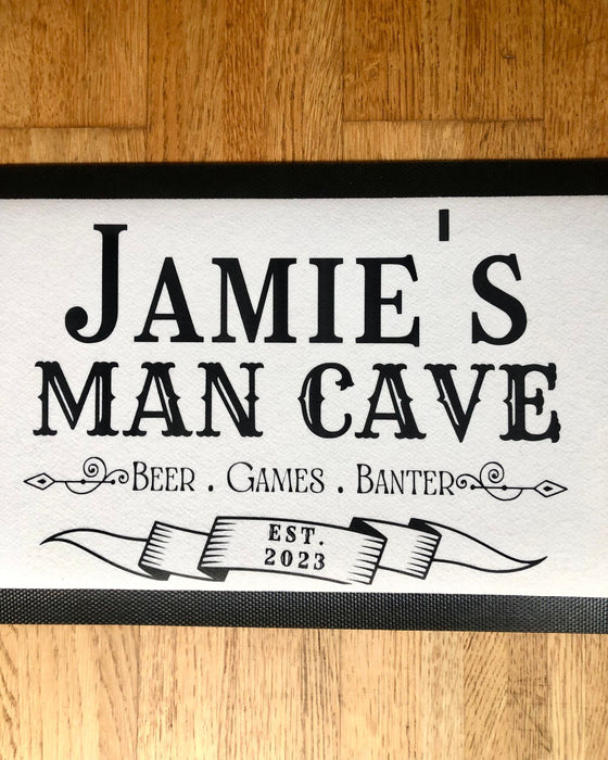 Personalised Man Cave Bar Mat