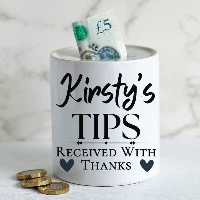 Personalised Tip Jar