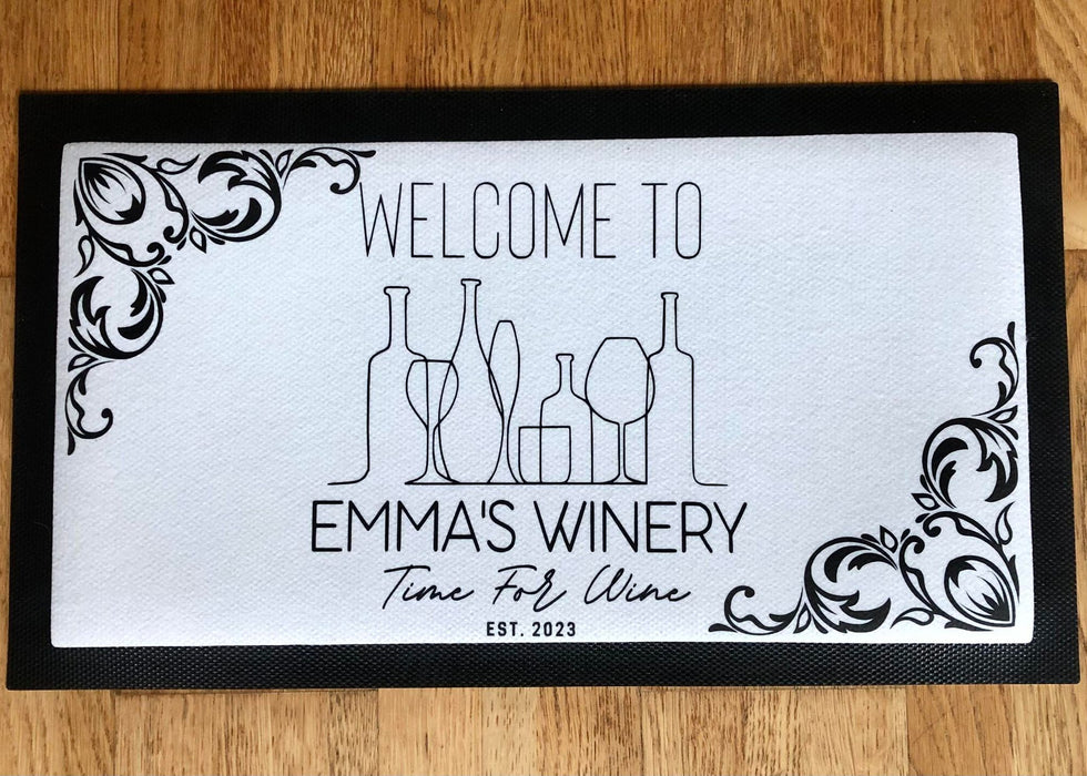 Personalised Wine Bar Runner