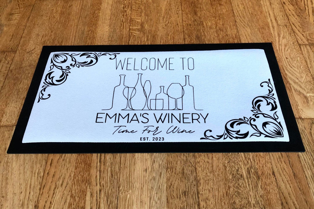 Personalised Wine Bar Runner