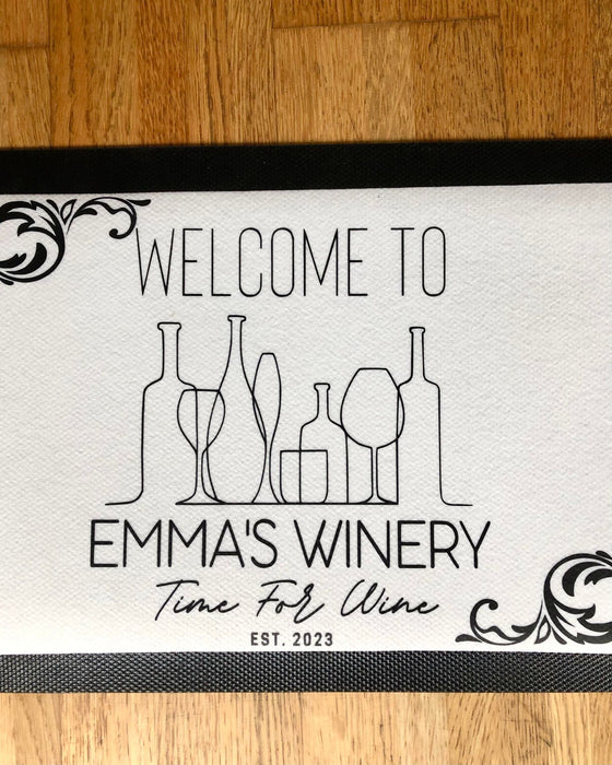 Personalised Wine Bar Runner