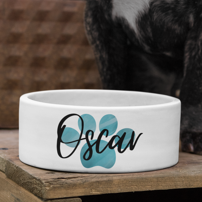 Personalised Name With Dog Paw Variations