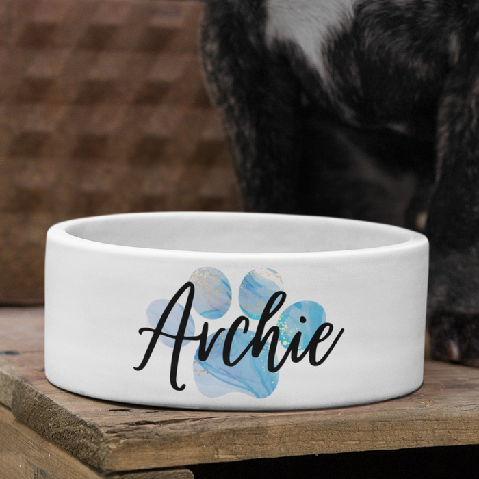 Personalised Name With Dog Paw Variations