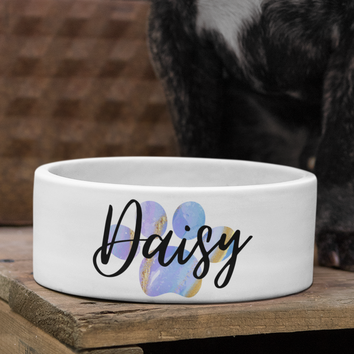 Personalised Name With Dog Paw Variations